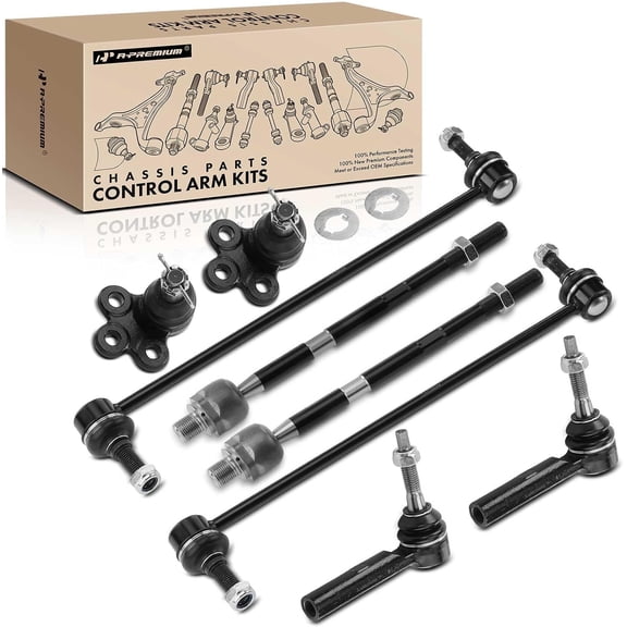 A-Premium 8Pcs Front Sway Bar Link Tie Rod End Lower Ball Joint Compatible with Chevrolet Traverse 2009-2017 GMC Acadia 2007-2016 Buick Enclave 2008-2017 Saturn Outlook 2007-2010