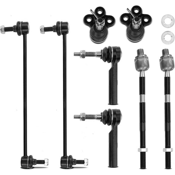 A-Premium 8Pcs Front Sway Bar Link Tie Rod End Lower Ball Joint Compatible with Chevrolet Traverse 2009-2017 GMC Acadia 2007-2016 Buick Enclave 2008-2017 Saturn Outlook 2007-2010