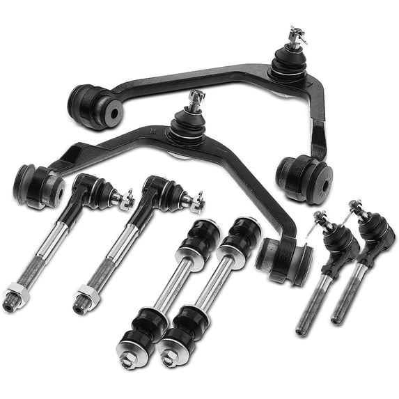 A-Premium 8Pcs Front Upper Control Arm and Ball Joint Assembly Sway Bar Link Stabilizer link Tie Rod End Compatible with Ford F-150 1997-2003 F-250 1997-1999 Expedition Lincoln Navigator Blackwood