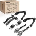thumbnail image 1 of A-Premium 8Pcs Front Upper Control Arms Assembly Ball Joints Tie Rod End Links Compatible with Honda CR-V 1997-2001 L4 2.0L, 1 of 9