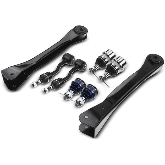 A-Premium 8Pcs Front Upper and Lower Suspension Kit Control Arm and Ball Joint Sway Bar Link Compatible with Jeep Grand Cherokee 1996-1998