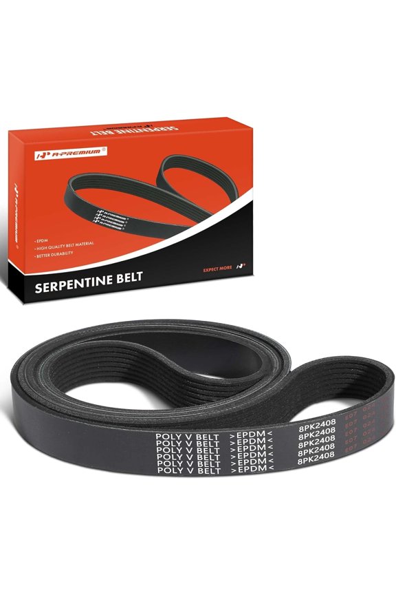 94.88 Inch Engine Serpentine Drive Belt Compatible with Toyota, Lexus, Peterbilt, Orion Bus, Autocar LLC. Vehicles - Sequoia, Tundra, Land Cruiser, LX570, Xpeditor, 320, 520 & More
