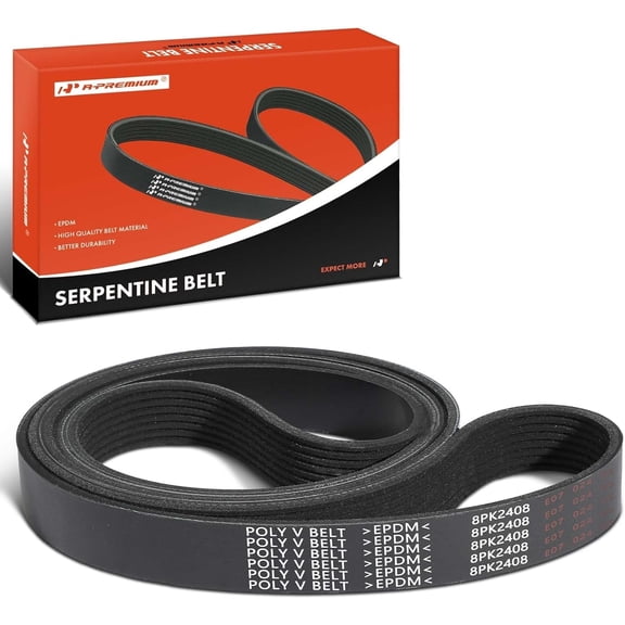 A-Premium 94.88 Inch Engine Serpentine Drive Belt Compatible with Toyota, Lexus, Peterbilt, Orion Bus, Autocar LLC. Vehicles - Sequoia, Tundra, Land Cruiser, LX570, Xpeditor, 320, 520 & More