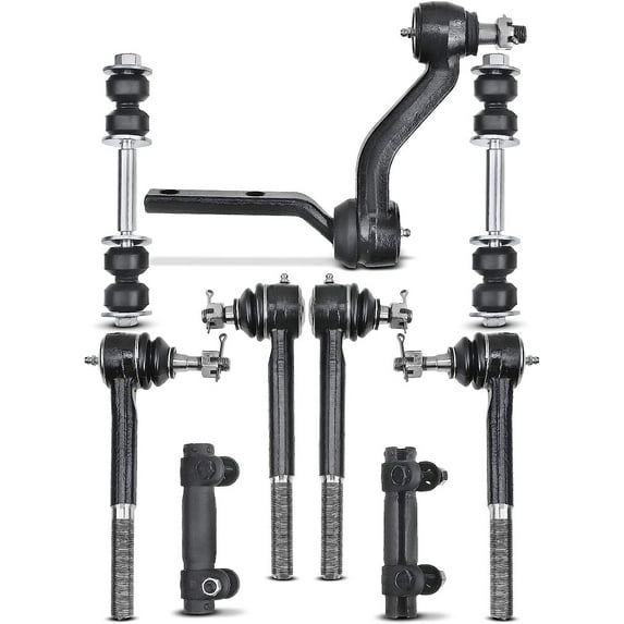 A-Premium 9Pcs Front Suspension Kit Idler Arm Sway Bar Links Inner Outer Tie Rod Ends Compatible with Chevrolet C1500 C2500 C3500 GMC C1500 C2500 C3500 1988-1991