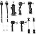 thumbnail image 1 of A-Premium 9Pcs Suspension Kit, Front Sway Bar Link, Inner Outer Tie Rod End, Pitman Arm, Idler Arm & Bracket, Compatible with Chevrolet Silverado 1500 HD 2500 HD GMC Sierra 3500 Yukon XL 2500, 1 of 9