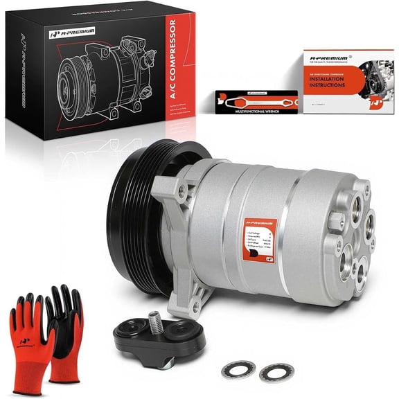 A-Premium A/C Compressor with Clutch Compatible with Buick Regal Century Electra LeSabre, Oldsmobile Delta 88 Toronado Pontiac Bonneville