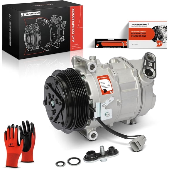 A-Premium A/C Compressor with Clutch Compatible with Ram ProMaster 1500 2500 3500 3.6L 2014-2022