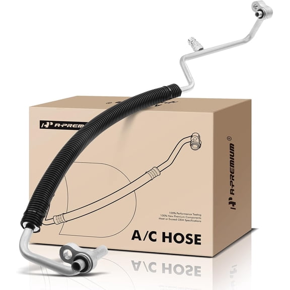 A-Premium A/C Discharge Line Hose Assembly Compatible with Hummer H3 2006-2010, H3T 2009-2010, 3.5L 3.7L, DOHC, Petrol, Compressor to Condenser