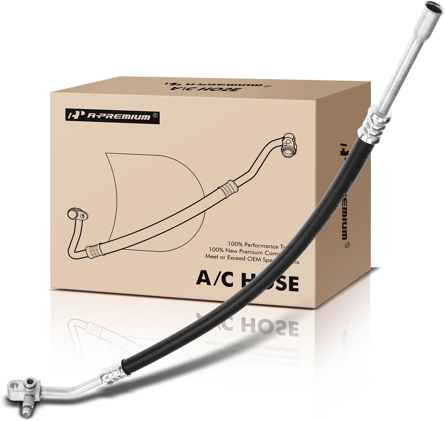 A-Premium A/C Discharge Hose Compatible with Jeep Grand Cherokee Base Laredo Limited Orvis SE Orvis 1993-1997 L6 4.0L OHV