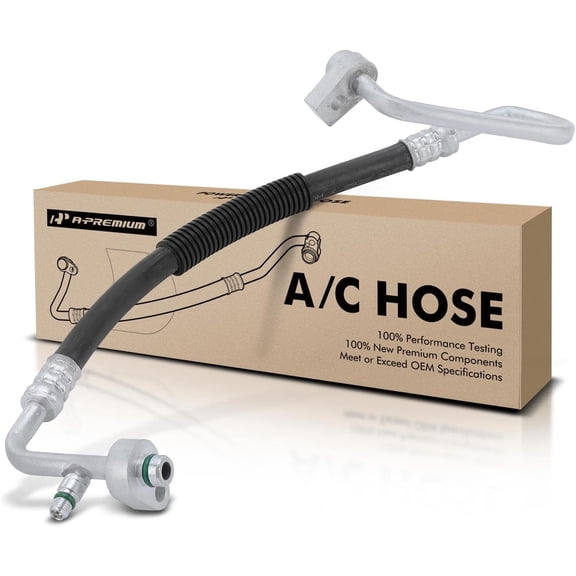 A-Premium A/C Discharge Line Hose Assembly Compatible with Ford Flex 2013-2019 3.5L, Lincoln MKS 2014-2016 3.7L, MKT 2013-2019 3.7L, Compressor to Condenser
