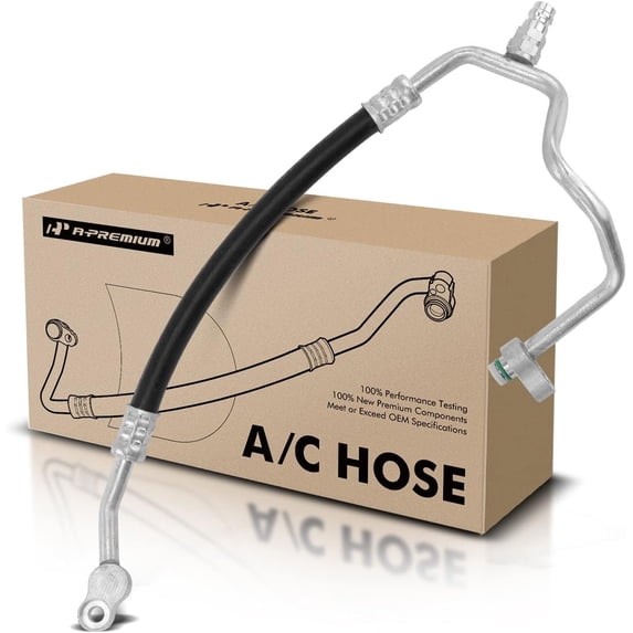 A-Premium A/C Discharge Line Hose Assembly Compatible with BMW 550i 650i 2006-2010 4.8L, M5 2009 5.0L, Compressor to Condenser
