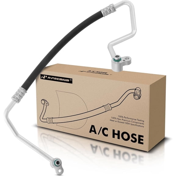 A-Premium A/C Discharge Line Hose Assembly Compatible with Hyundai Accent 2012-2014, Veloster 2012-2015, Compressor to Condenser