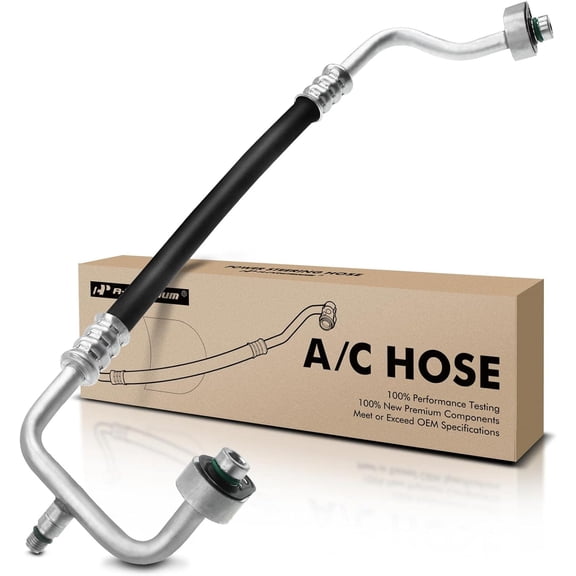 A-Premium A/C Discharge Line Hose Assembly Compatible with Jeep Wrangler, 2007 2008 2009 2010 2011, 3.8L, Compressor to Condenser