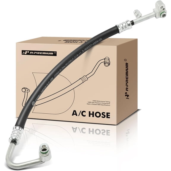 A-Premium A/C Discharge Line Hose Assembly Compatible with Lexus RX350 2010-2015 V6 3.5L, Compressor to Condenser