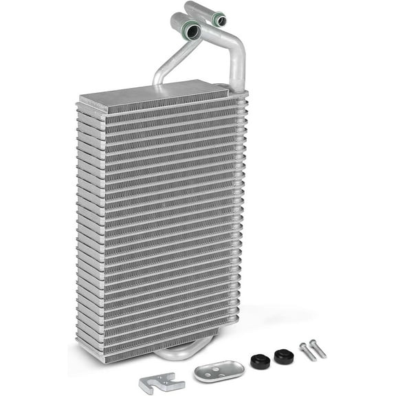 A-Premium A/C Evaporator Core Compatible with Mercedes-Benz C230, E-Class E280 E300 E320 E350 E500 E550 E55/E63 AMG, S-Class S350 S550 S600 S63/S65 AMG, CL-Class & More, with Pressing Plate