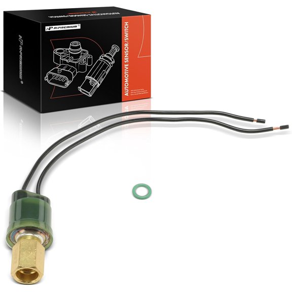 A-Premium A/C High Side Pressure Switch [1 Pin] Compatible with Mack CH, CL, CS200P Mid-Liner, CS250P, CS300P, CS300T, CV, CX, DM, DMM, FDM, LE, MR, MS200P Mid-Liner, MS250P, MS300P, MS300T, RB, RD