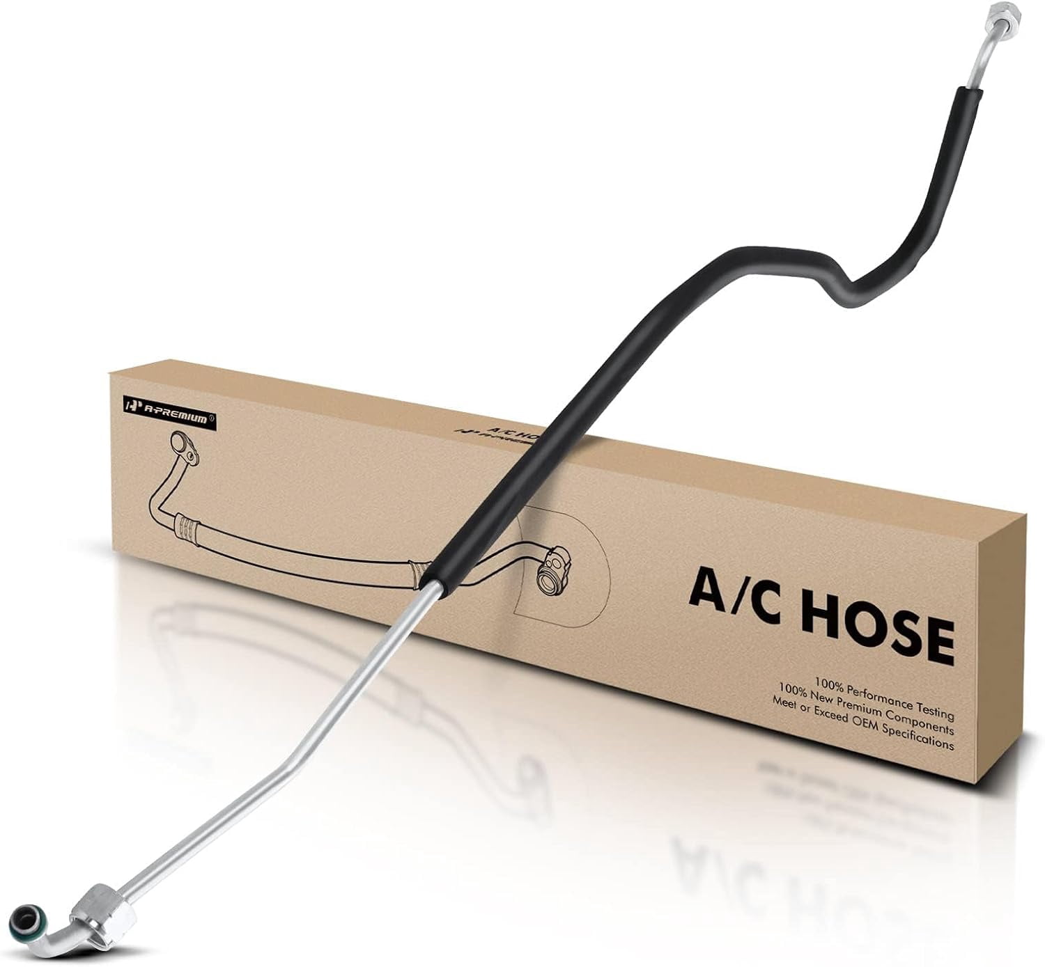 A-Premium A/C Liquid Line Hose Assembly Compatible with 1996-2000 Chevrolet, GMC & Cadillac - C1500/C2500 Suburban, C3500, K1500/K2500, Tahoe, Yukon, Escalade - Condenser to Evap, w/o Orifice Tube