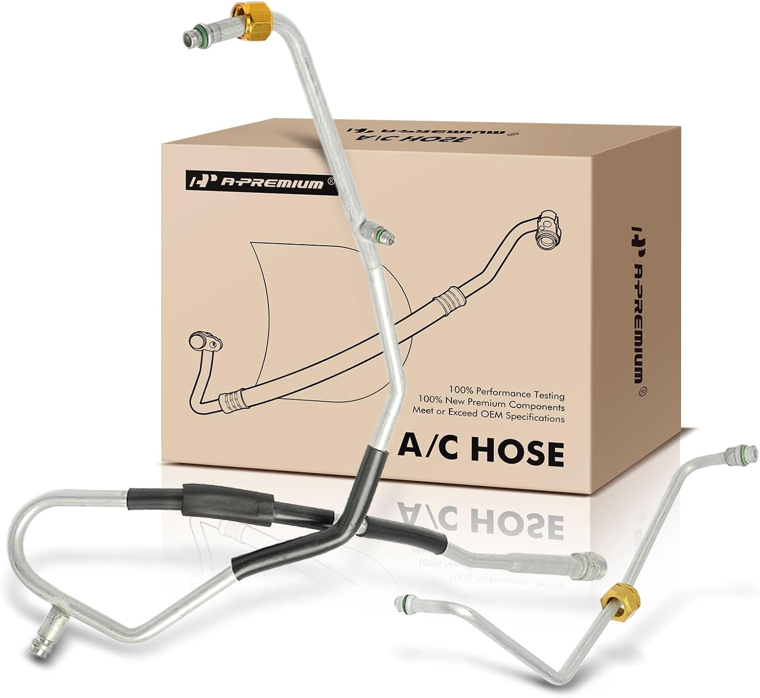 A-Premium A/C Liquid Line Hose Assembly Compatible with Chevrolet Impala/Monte Carlo 2000-2005 & Buick Regal 1999-2004, Century 1999-2005, Condenser to Evap, with Orifice Tube
