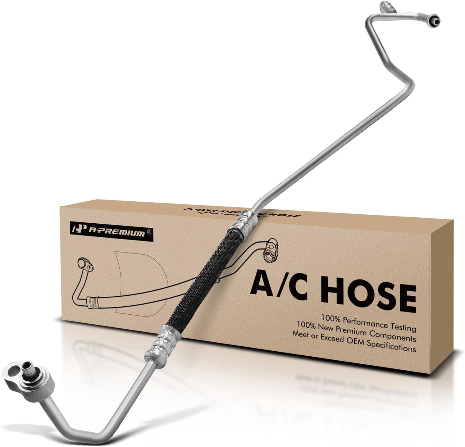 A-Premium A/C Liquid Line Hose Assembly Compatible with Chevrolet Silverado 1500 Tahoe Suburban GMC Sierra 1500 Yukon XL Cadillac Escalade ESV, Condenser to Evap, Without Orifice Tube