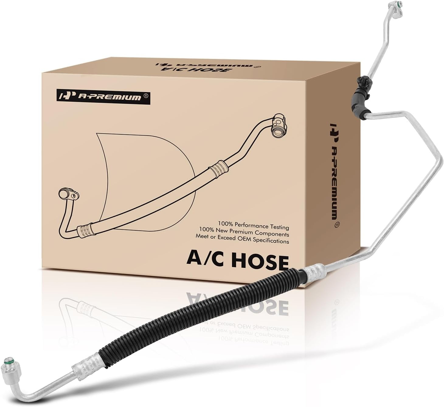 A-Premium A/C Liquid Line Hose Assembly Compatible with Dodge Intrepid 1998-2002 & Chrysler 300M 1999-2002, Concorde 1998-2002, Intrepid, LHS, 3.2L 3.5L, Condenser to Evap, Without Orifice Tube
