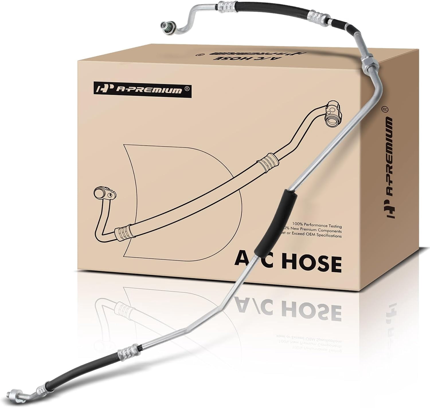 A-Premium A/C Liquid Line Hose Assembly Compatible with Ford Explorer 2006-2010, Explorer Sport Trac 2007-2010 & Mercury Mountaineer 2006-2010, 4.0L 4.6L, Condenser to Evap, w/Orifice Tube