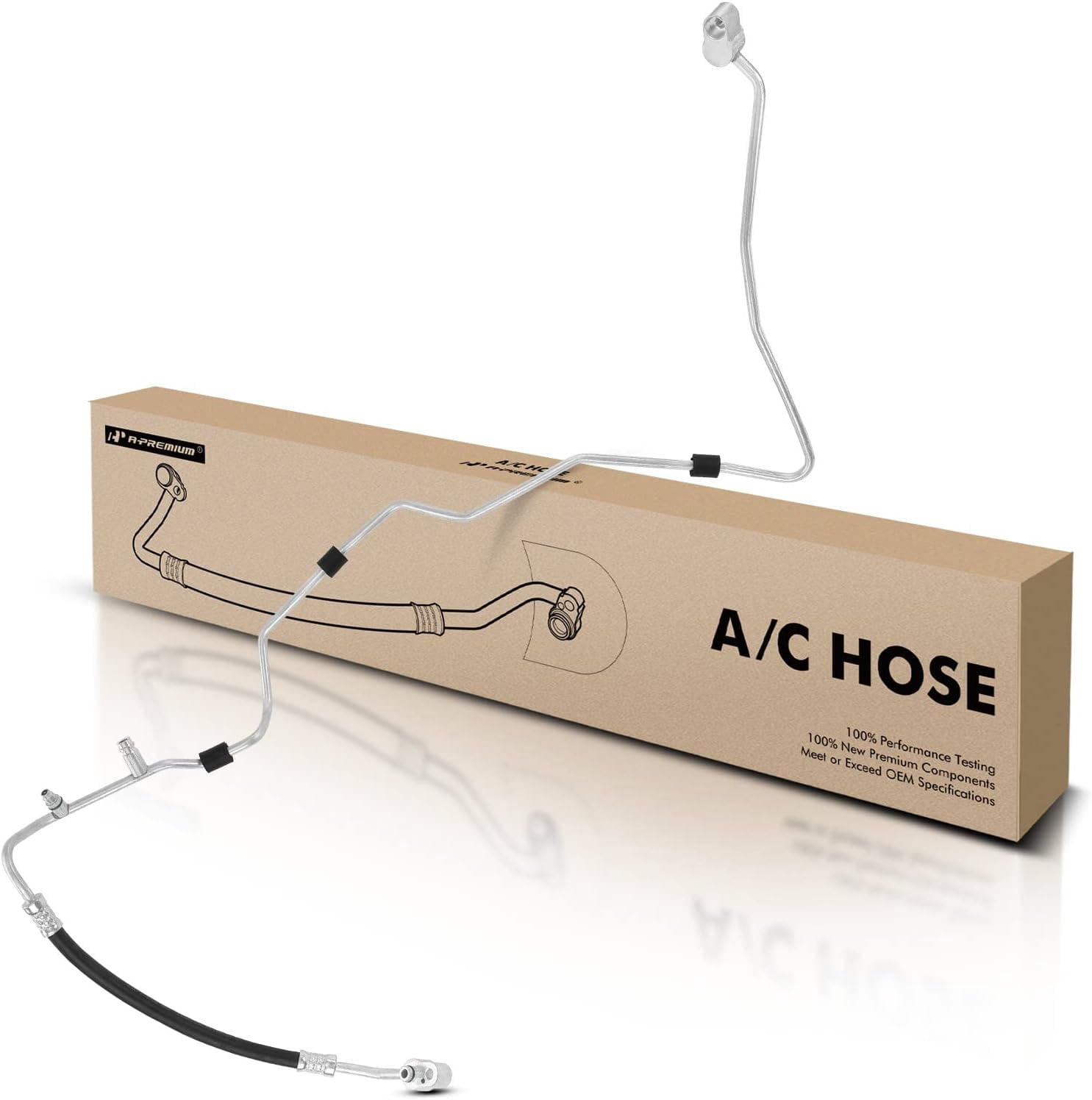 A-Premium A/C Liquid Line Hose Assembly Compatible with Volkswagen Passat 2006-2008 3.6L, CC 2009-2016 3.6L, Condenser to Evaporator, Without Orifice Tube