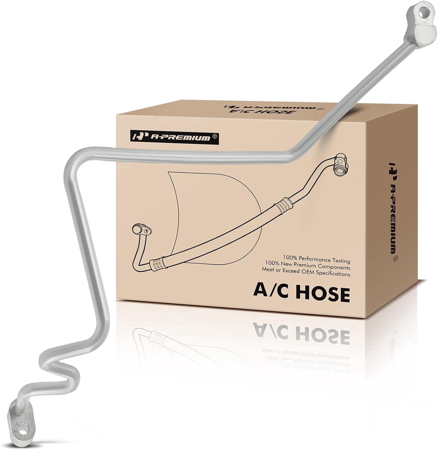 A-Premium A/C Liquid Line Hose Assembly Compatible with Toyota Sienna 2004-2010, Condenser to Evap, w/o Orifice Tube