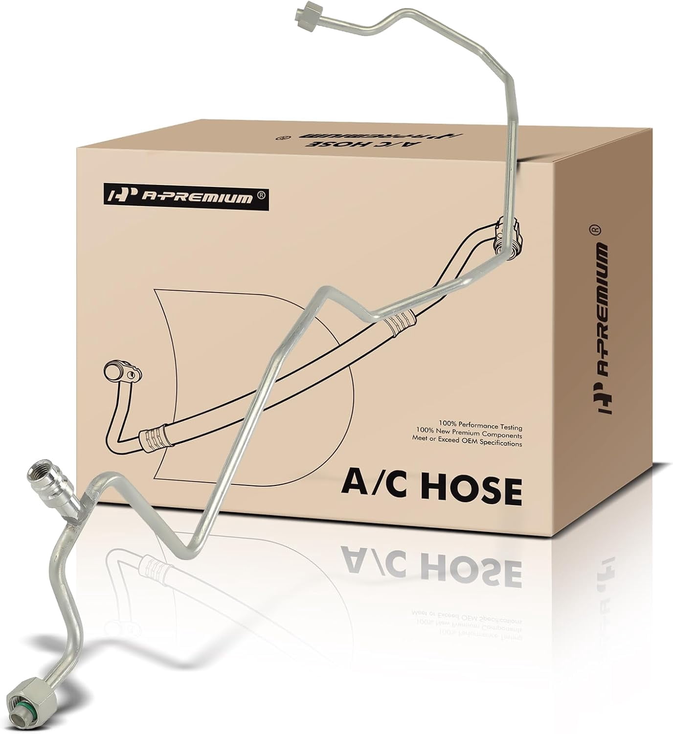 A-Premium A/C Liquid Line Hose Assembly Compatible with Toyota Tacoma, 1999 2000, Condenser to Evap, w/o Orifice Tube