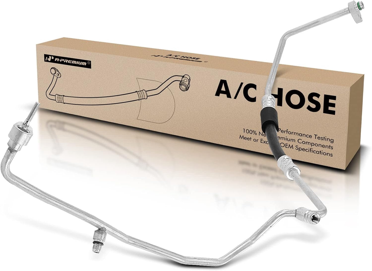 A-Premium A/C Liquid Line Hose Without Orifice Tube Compatible with Audi A3 2012-2019 1.4L, A3 Sportback e-tron 2016-2018 1.4L, Condenser to Evaporator