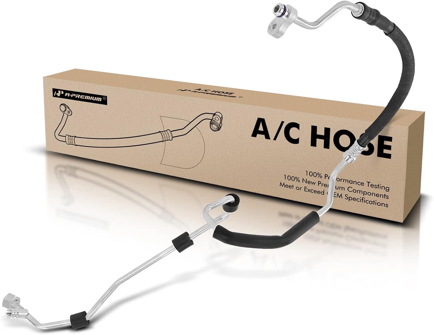 A-Premium A/C Liquid Line Hose Without Orifice Tube Compatible with Audi A4 2002-2003 1.8L, A4 Quattro 2002-2003 3.0L, Condenser to Evaporator