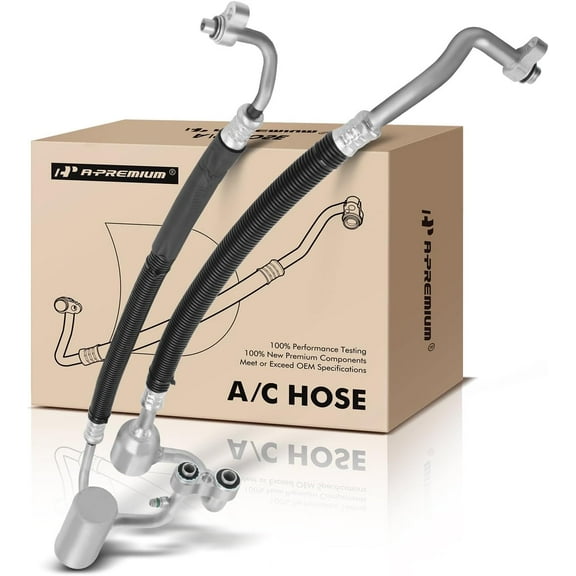 A-Premium Black A/C Manifold Suction and Discharge Hose Assembly