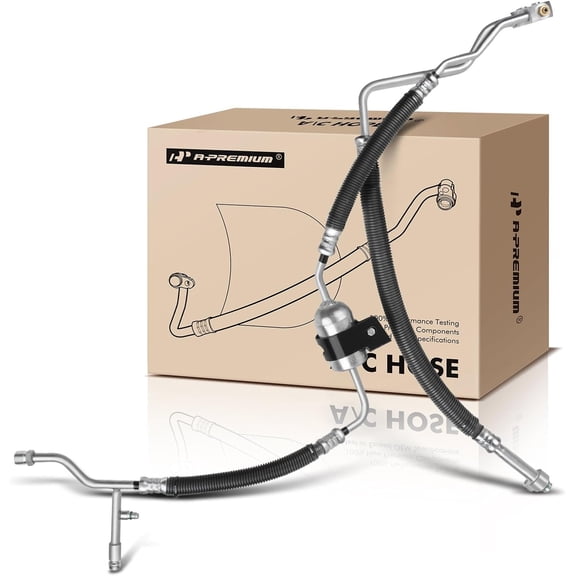 A-Premium A/C Manifold Suction and Discharge Hose Assembly Compatible with Ford F-150 1999-2003 F-150 Heritage 2004 F-250 1997-1999