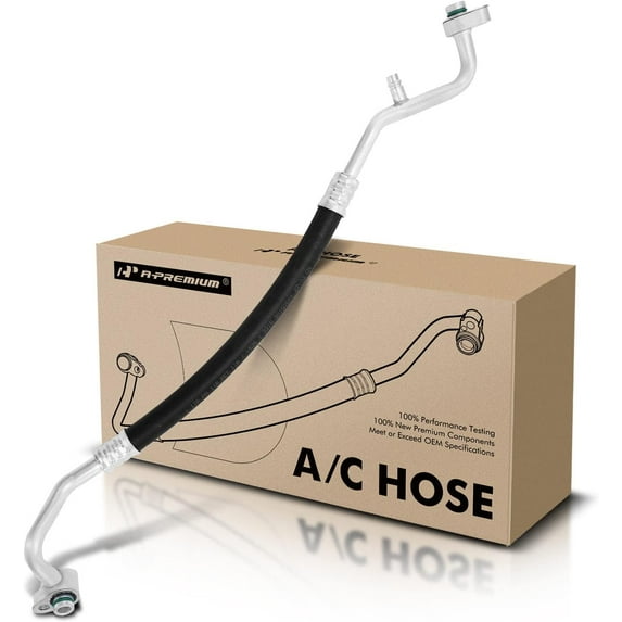 A-Premium A/C Suction Line Hose Assembly Compatible with Chrysler 300 2007-2010, Dodge Charger 2007-2010, Challenger 2009-2010, Magnum 2007-2008, 3.5L SOHC, Compressor to Evap