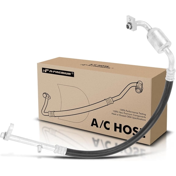 A-Premium A/C Suction Line Hose Assembly Compatible with Chevrolet, GMC Models - Silverado Sierra 1500 2015-2018, 5.3L 6.2L Compressor to Evap
