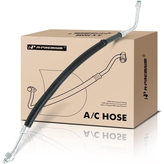 A-Premium A/C Suction Line Hose Assembly Compatible with Jeep XJ Cherokee 1991-1993, MJ Comanche 1991-1992, 4.0L, Compressor to Evap