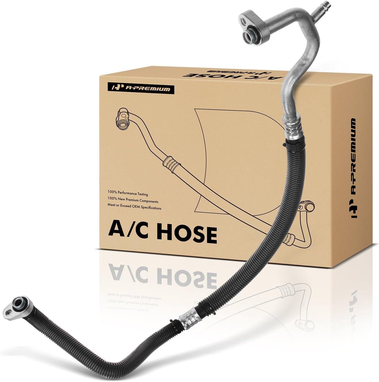 A-Premium A/C Suction Line Hose Compatible with Ford Explorer 2013-2019 Police Interceptor Utility 2014-2017 V6 3.5L