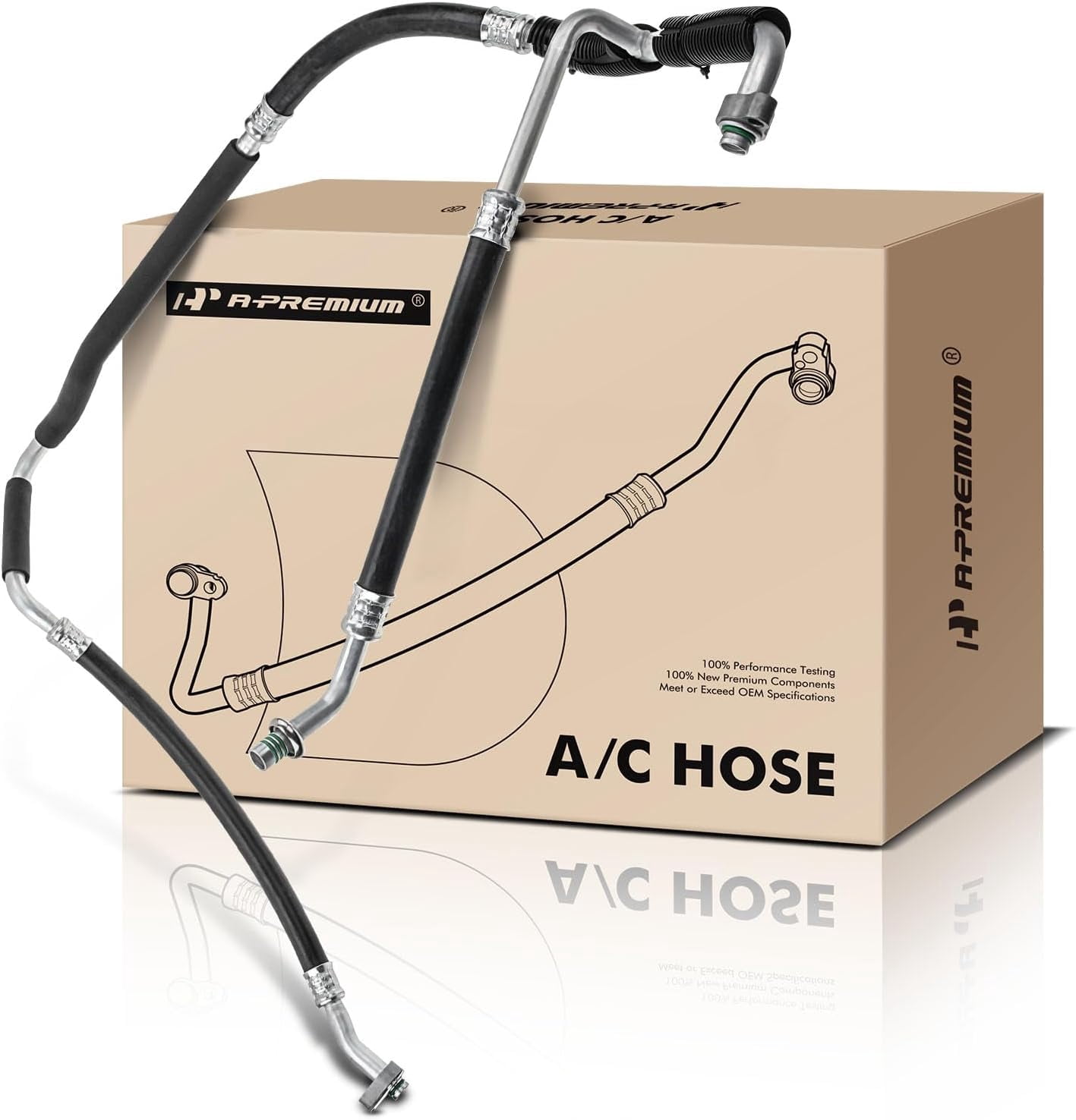 A-Premium A/C Suction Line Hose Compatible with Ford Explorer Mercury Mountaineer 2006-2010 V6 4.0L Low Pressure Compressor to Evaporator