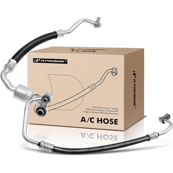 A-Premium A/C Suction Hose & Discharge Line Hose Assembly Compatible with Buick Verano, 2012-2017, 2.4L, Naturally Aspirated