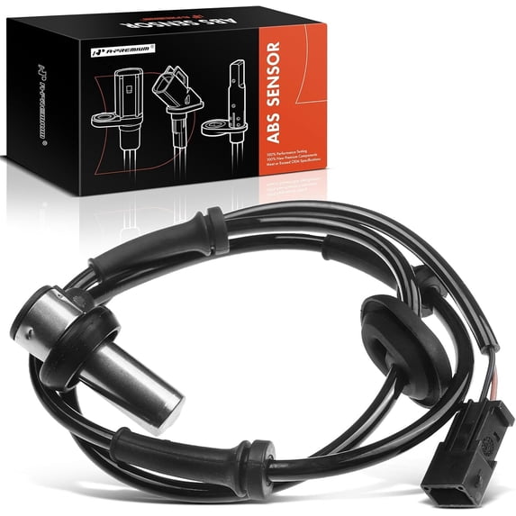 A-Premium ABS Wheel Speed Sensor Compatible with Audi Models - 80 1988-1995, A4 1997-1998, Coupe 1990-1991 - Rear Driver and Passenger Side, Replace# 8A0927807C