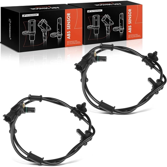 A-Premium ABS Wheel Speed Sensor Compatible with Dodge Models- Ram 1500 2006-2007, Ram 2500/Ram 3500 2006-2008 - Front Driver & Passenger Side, 2-PC Set, Replace# 0265007781, 5179964AA