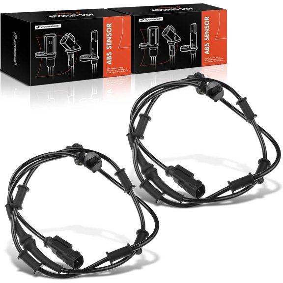 A-Premium ABS Wheel Speed Sensor Compatible with Dodge Models - Ram 1500 2008, Ram 2500/Ram 3500 2006-2008, 4WD - Front Driver and Passenger, (2-PC Set), Replace# 5179958AA, 5179958AB