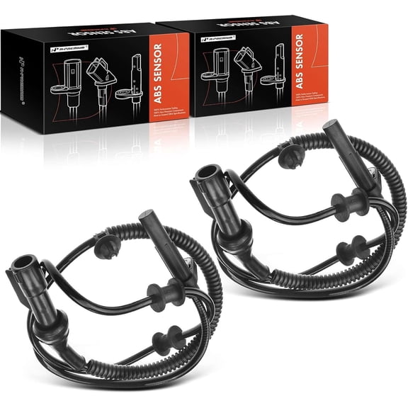 A-Premium ABS Wheel Speed Sensor Compatible with Ford & Lincoln Models - For F-150 2005-2008, Mark LT 2006-2008, RWD - Front Driver and Passenger Side, (2-PC Set), Replace# 5L3Z2C204AA, 5L3Z2C204AB