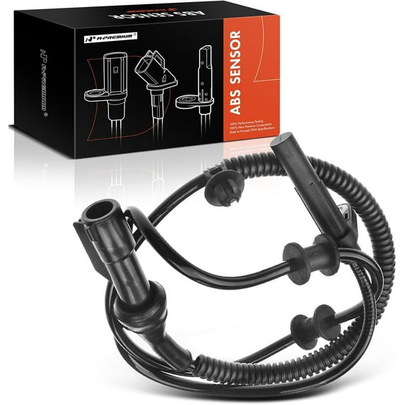 A-Premium ABS Wheel Speed Sensor Compatible with Ford & Lincoln Models - For F-150 2005-2008, Mark LT 2006-2008, RWD - Front Driver or Passenger Side, Replace# 5L3Z2C204AA, 5L3Z2C204AB