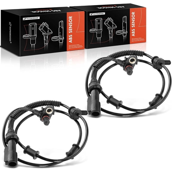 A-Premium ABS Wheel Speed Sensor Compatible with Ford & Lincoln Models - Thunderbird 2004-2005, LS 2000-2006 - Front Driver and Passenger Side, 2-PC Set, Replace# 3W4Z2C204BA, 5W4Z2C204AA