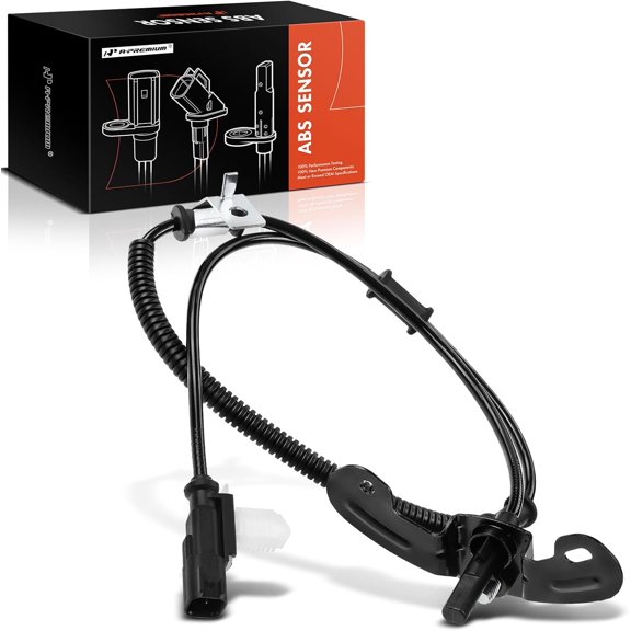 A-Premium ABS Wheel Speed Sensor Compatible with Ford Models - E-150/E-250 2011-2014, E-350 Super Duty/E-450 Super Duty 2011-2019 - Front Right Passenger Side, Replace# BC2Z2C204A, BC242C204AD