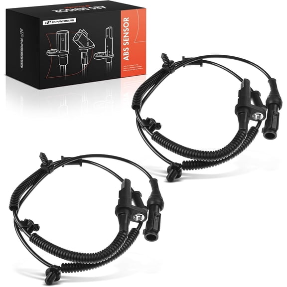 A-Premium ABS Wheel Speed Sensor Compatible with Ford Models - For Mustang 2005 2006 2007 2008 2009 2010 - Front Driver and Passenger, (2-PC Set), Replace# 8R3Z2C204A, 9R3Z2C204A