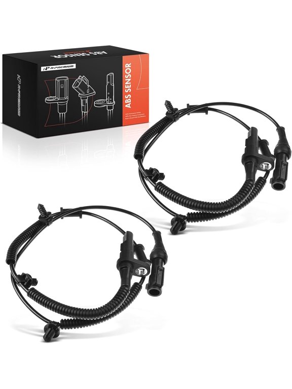 ABS Wheel Speed Sensor Compatible with Ford Models - For Mustang 2005 2006 2007 2008 2009 2010 - Front Driver and Passenger, (2-PC Set), Replace# 8R3Z2C204A, 9R3Z2C204A