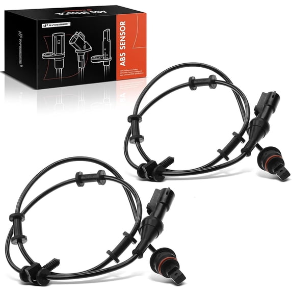 A-Premium ABS Wheel Speed Sensor Compatible with Lincoln & Ford Models - LS 2000-2006, Thunderbird 2002-2003 - Front Driver and Passenger Side, (2-PC Set), Replace# 1W4Z2C204AA, 3W4Z2C204AA