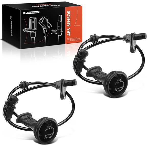 A-Premium ABS Wheel Speed Sensor Compatible with Mercedes-Benz Models - B200 2006 2007 2008 2009 2010 2011 - Rear Driver and Passenger, (2-PC Set), Replace# 1695401217, 1695400817