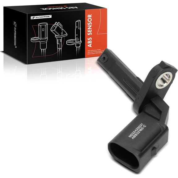 A-Premium ABS Wheel Speed Sensor Compatible with Porsche Models - Macan 2015-2021 - Front Passenger or Rear Driver Side, Replace# 95B927804B, 95B927804A
